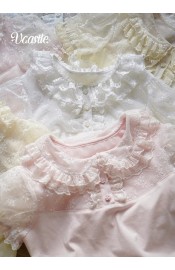 Vcastle Layered Summer Breeze Double Layer Collar Blouse(Pre-Order/4 Colours/Full Payment Without Shipping)